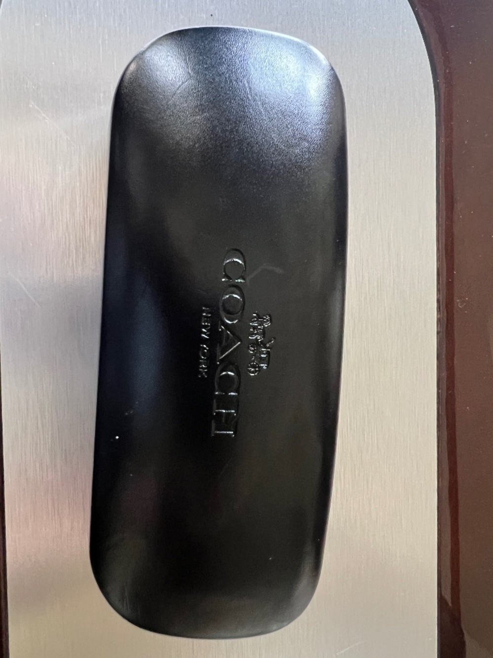 Coach black Hard Shell Case Glasses Sunglasses Case